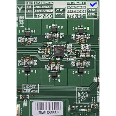 LED DRIVER PARA TV LG / NUMERO DE PARTE EBR32280801 / EPLH60WB2A / JAC04-0264A-P1 / PANEL NC750DQB-ABKH1 / DISPLAY HV750QUB-E7D / MODELO 75NANO90UPA.BUSFLKR	 - Imagen 2